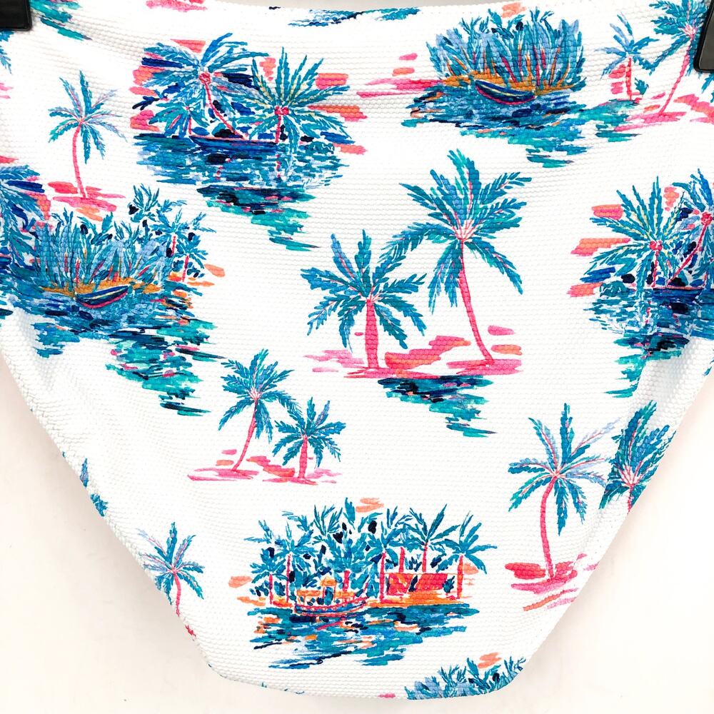 TOMMY BAHAMA Island Cays Tropical Rev Hipster Bikini Bottoms Large White NWT - Picture 8 of 16